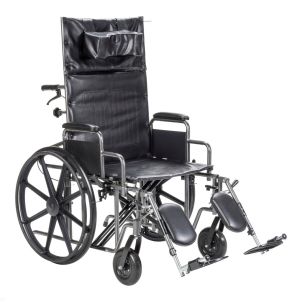 HD Silver Sport Reclining Wheelchair, 22" by Drive Medical, SSP22RBDDAV